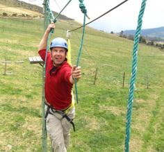 Kevin at Ropes Course at El Porvenir