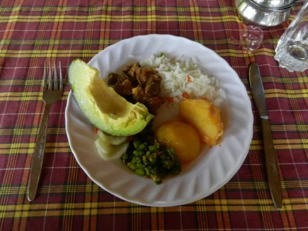 Traditional meal in Tanzania