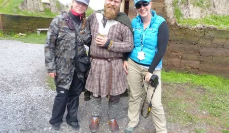 Pictures with a viking - L’Anse aux Meadows