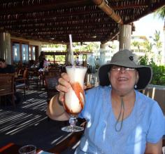 Relaxing at the Baja hotel