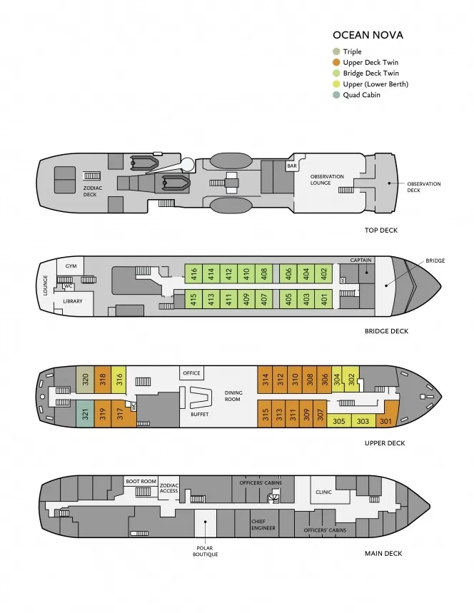 Ocean Nova (QU) deck plan