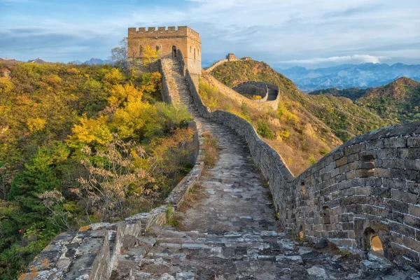Great Wall of China in autumn
