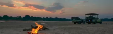 Enjoy a fire on the beach