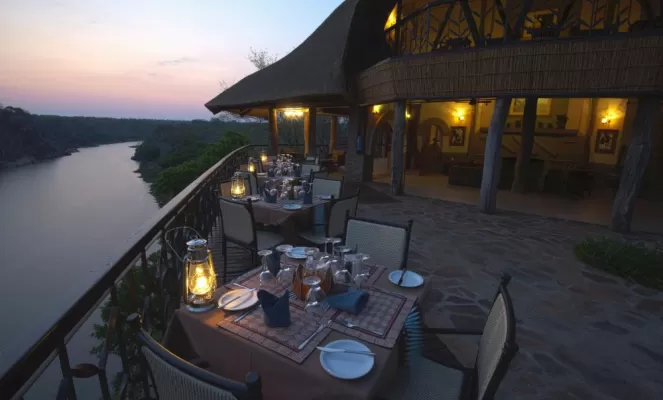 Observe wildlife along the Save River from the deck