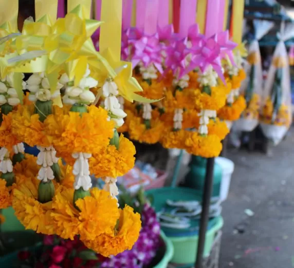 Flowers at the Mae Klong Market